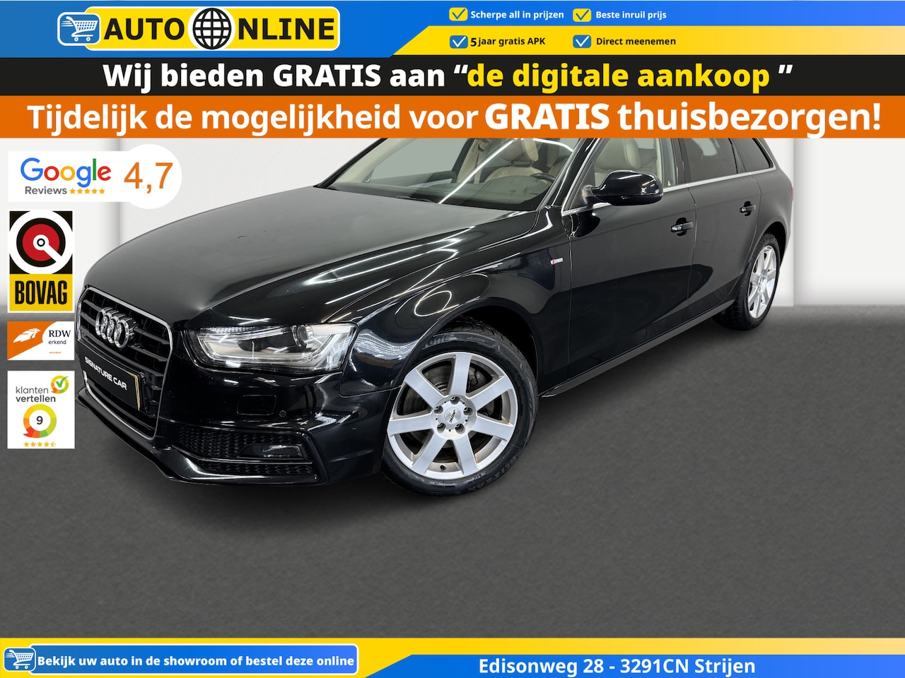 Audi A4 Avant - 3.0 TDI quattro Pro Line S✅Panoramadak✅S-Line✅Achteruitrijcamera✅Cruise Control✅Bang & Olu - AutoWereld.nl