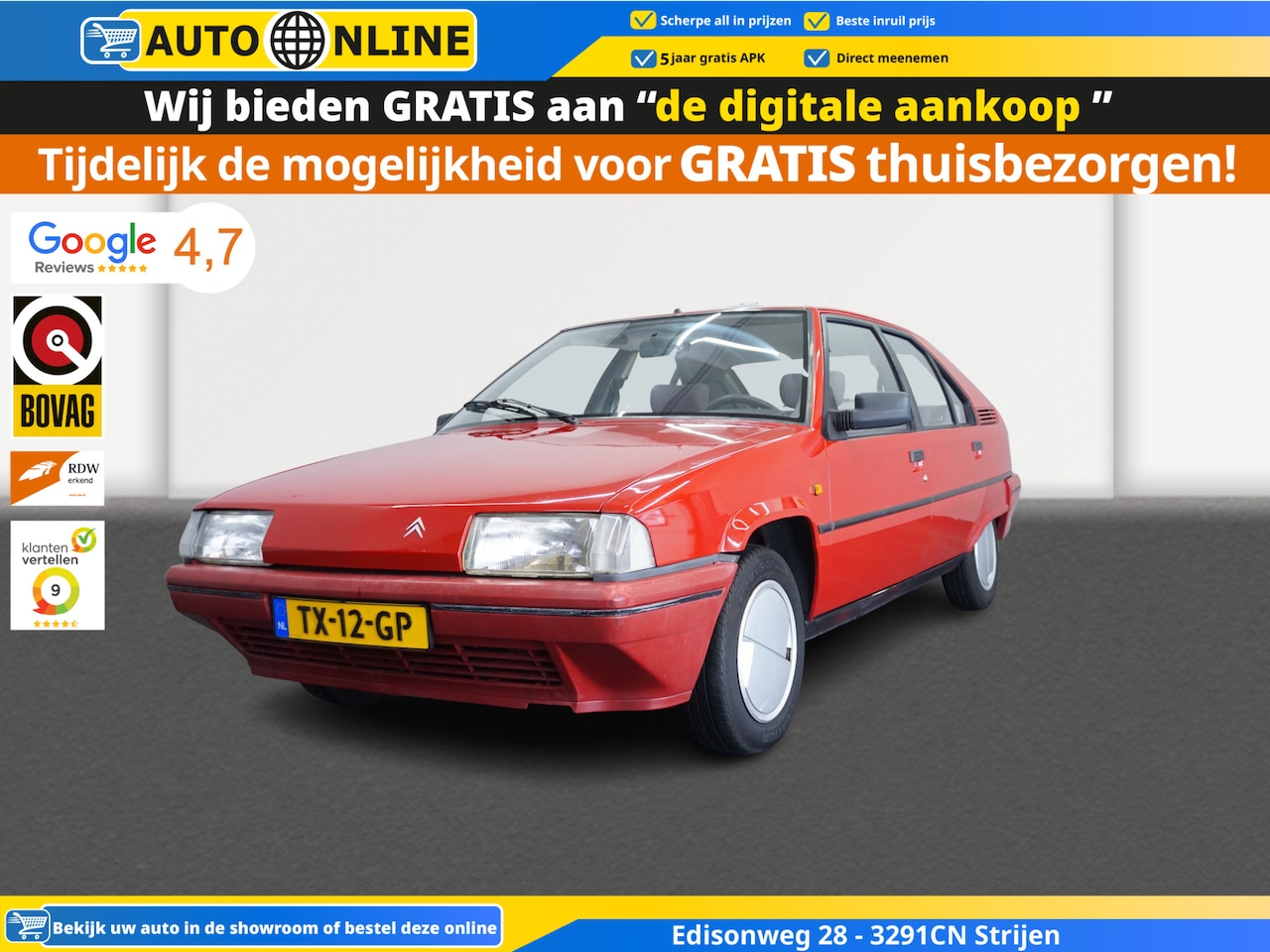 Citroën BX - 1.6 RE kat. 1.6 RE kat. - AutoWereld.nl