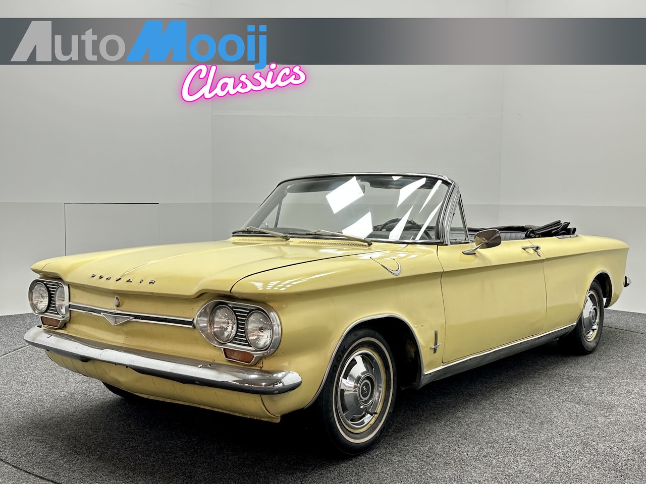 Chevrolet Corvair - MONZA Convertible 1964 Handbak 6 cilinder luchtgekoeld origineel - AutoWereld.nl