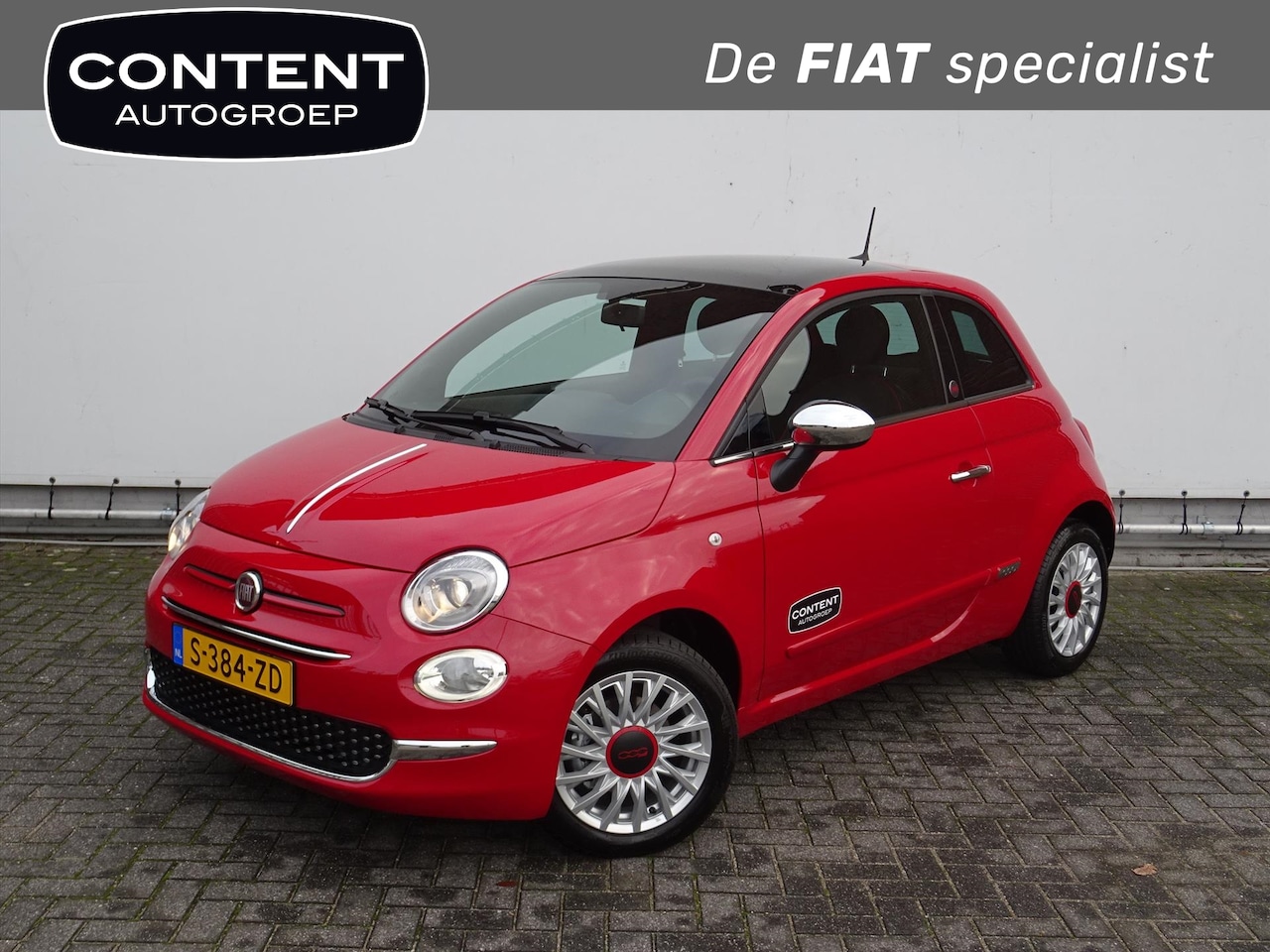 Fiat 500 - Hybrid 70pk Red / Pack Navi / Pack Style - AutoWereld.nl