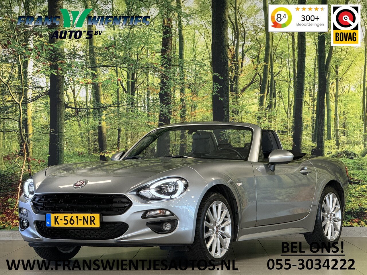 Fiat 124 Spider - 1.4 MultiAir Turbo Lusso | Cruise Control | Achterruitrijcamera | Parkeersensoren Achter | - AutoWereld.nl