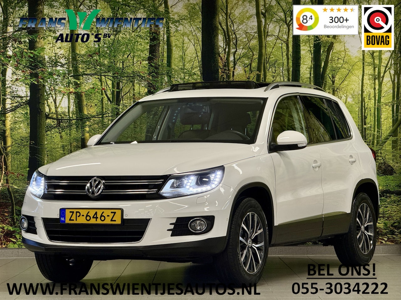 Volkswagen Tiguan - 2.0 TDI Sport&Style 4Motion | Panoramadak | Dynaudio | Leder | Stoelverwarming | Xenon | K - AutoWereld.nl