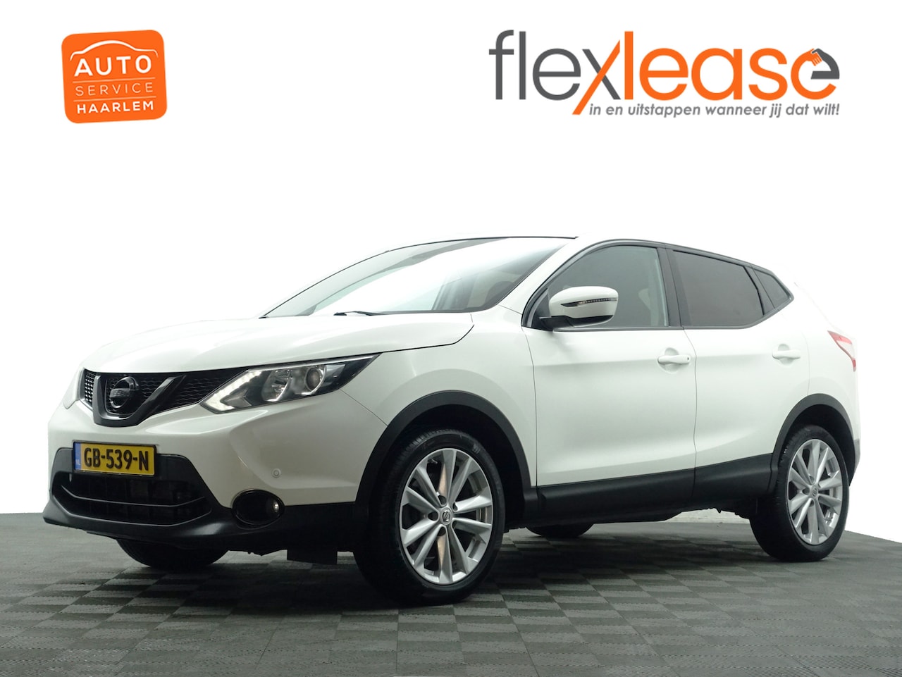 Nissan Qashqai - 1.2 Acenta Design Pack Aut- Park Assist, Clima, Cruise, Sfeerverlichting, Trekhaak - AutoWereld.nl