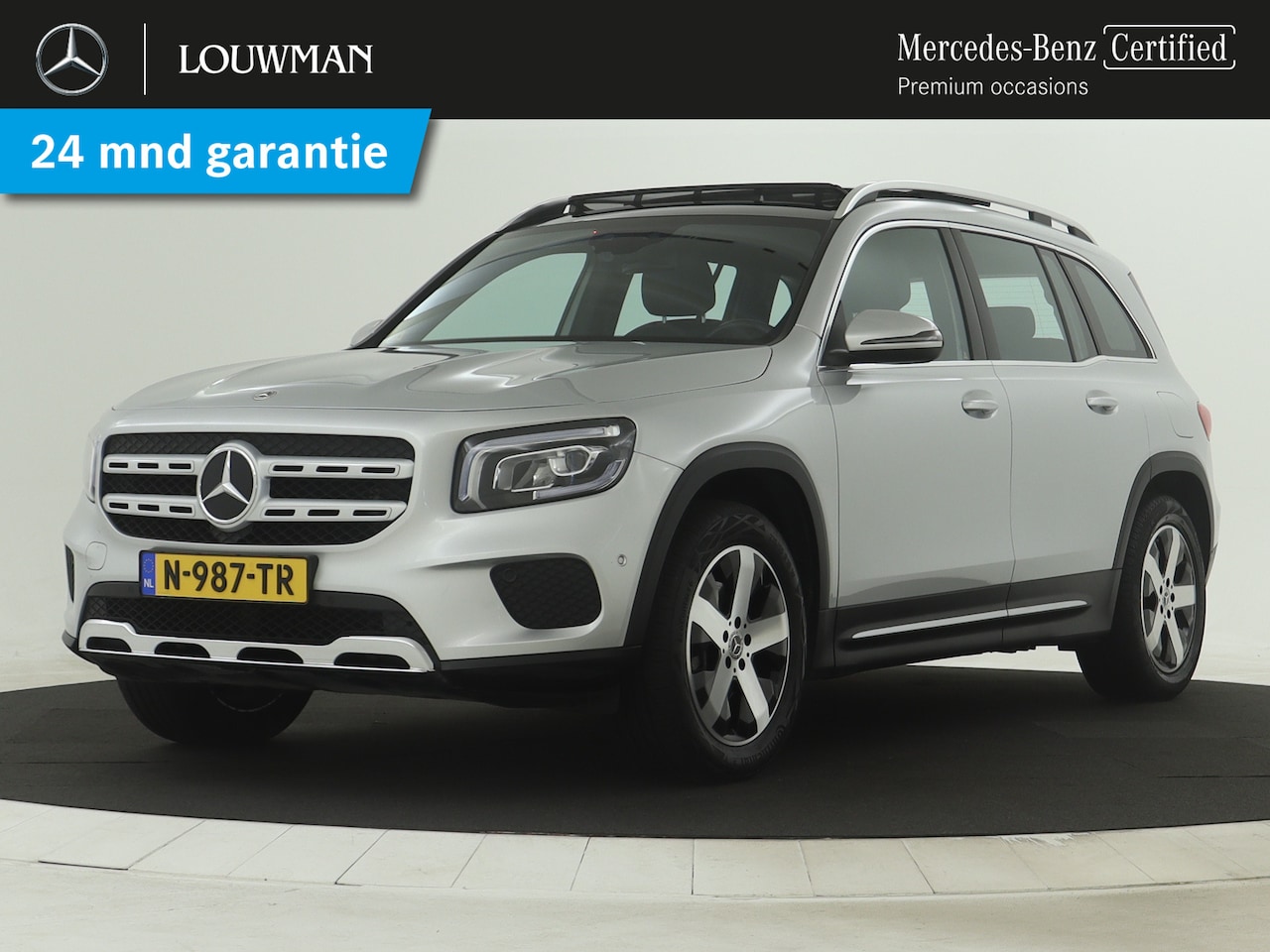 Mercedes-Benz GLB - 180 Business Solution | Panoramadak | Parkeersensoren + Camera | Sfeerverlichting | Elektr - AutoWereld.nl