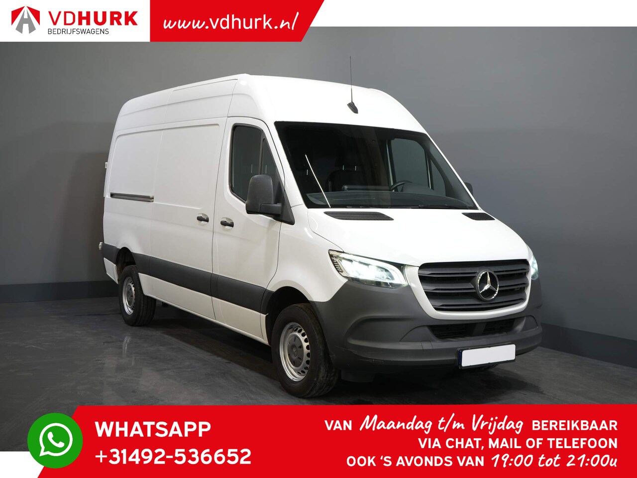 Mercedes-Benz Sprinter - 316 2.2 CDI Aut. L2H2 RWD LED/ Cruise/ Gev.Stoel/ Airco/ Trekhaak - AutoWereld.nl