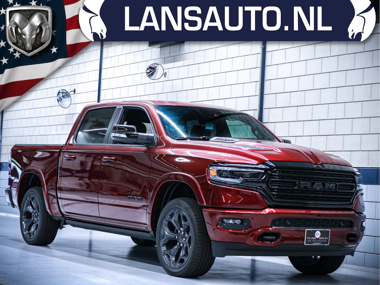 Dodge Ram 1500 - Crew Cab Limited Night Edition 12" | Luchtvering| Head-up | Uit voorraad leverbaar - AutoWereld.nl