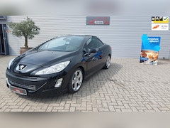 Peugeot 308 CC - 1.6 cabrio automaat, clima, cruise-control stoel-verwarming pds-v/a zwart-leder licht meta