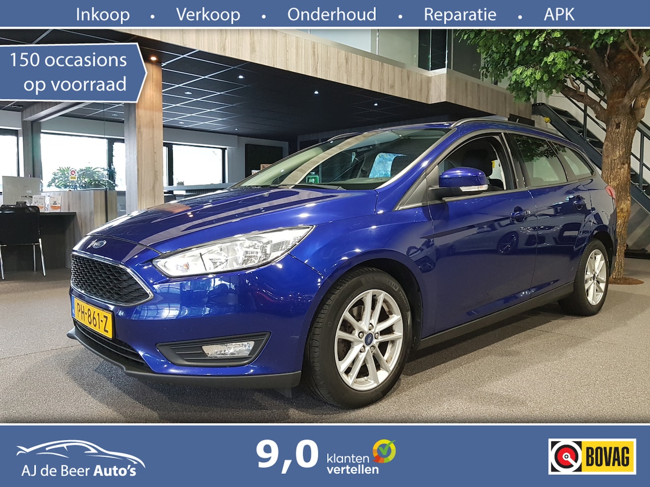 Ford Focus Wagon - 1.0 126pk Edition Trekhaak | Navigatie | Airco | Sensoren | Complete auto - AutoWereld.nl