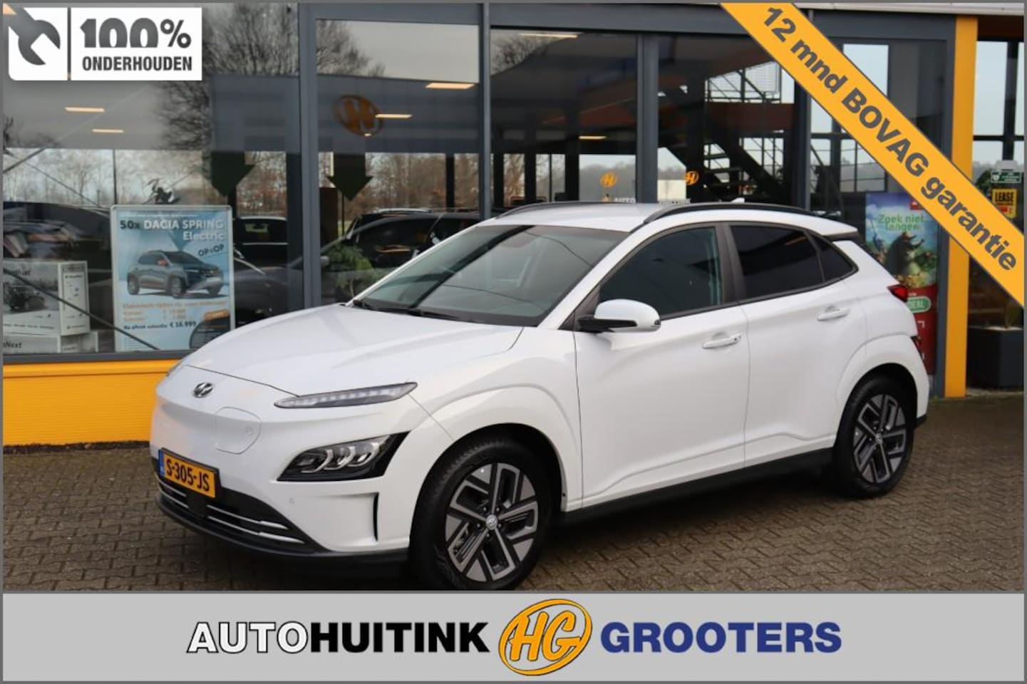 Hyundai Kona - EV 64kWh Premium - Navi - camera  - stoel/stuur verw. - head up - AutoWereld.nl