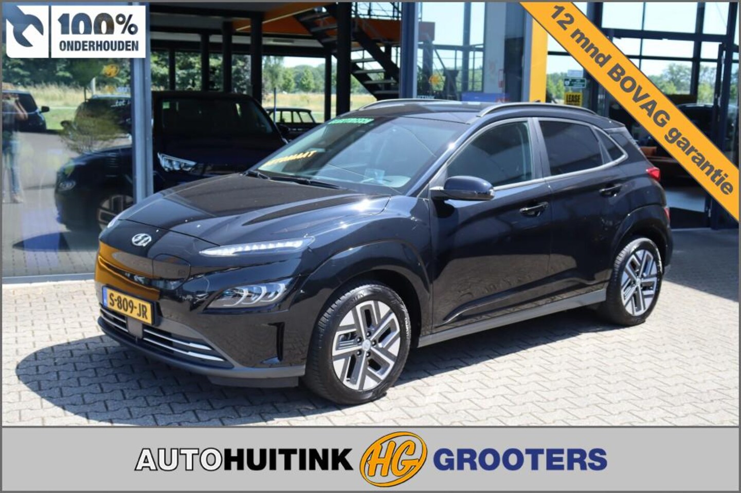 Hyundai Kona - EV 64kWh Premium - Navi - camera  - stoel/stuur verw. - head up - AutoWereld.nl