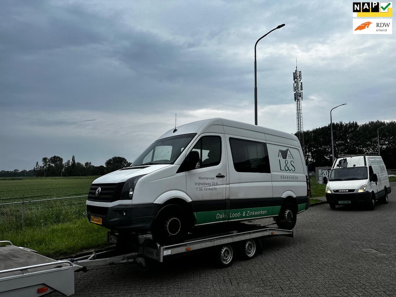 Volkswagen Crafter - 32 2.0 TDI L2H1 DC distributie defect.Airco.Navi.Dubbel cabine - AutoWereld.nl