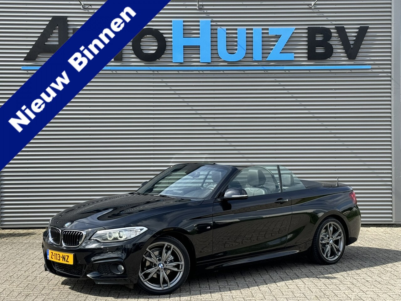 BMW 2-serie Cabrio - 218i High Executive M Sport 18 inch Xenon Lederen interieur PDC Navigatie Stuurverwarming - AutoWereld.nl