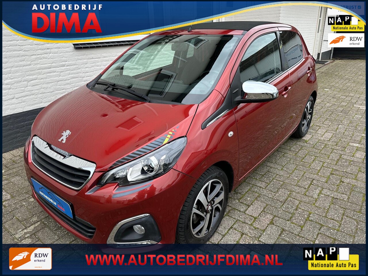 Peugeot 108 - 1.0 e-VTi Allure TOP!/ Opendak/ ECC/ Cruise Control/ Stoelverwarming - AutoWereld.nl