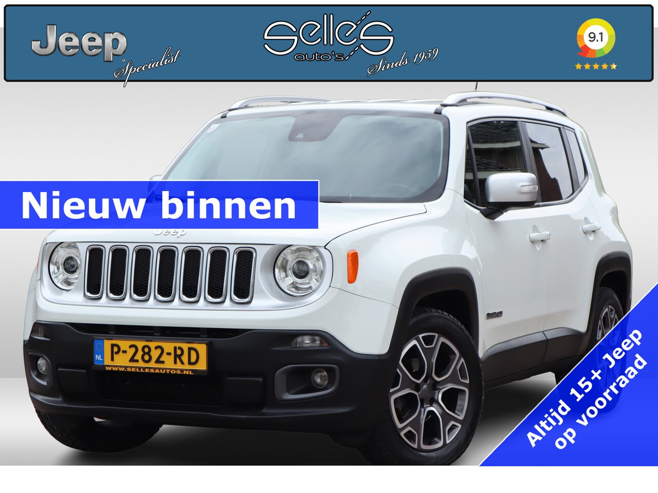 Jeep Renegade - 1.4 MultiAir Opening Edition | Limited | Lederen Bekleding | Navigatie | Xenon Lampen | St - AutoWereld.nl