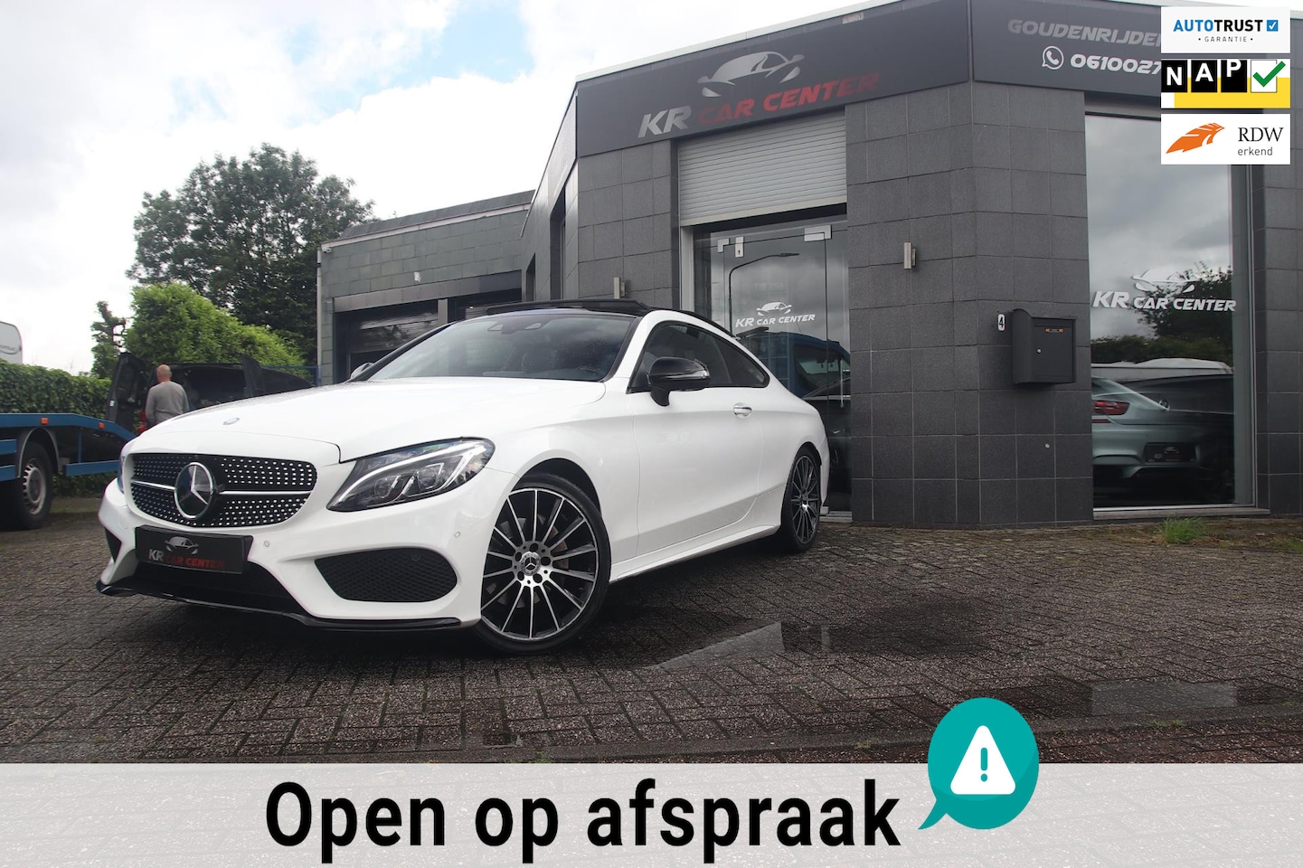 Mercedes-Benz C-klasse Coupé - 180 AMG PANO-360-BURMESTER-ALCANTARA - AutoWereld.nl