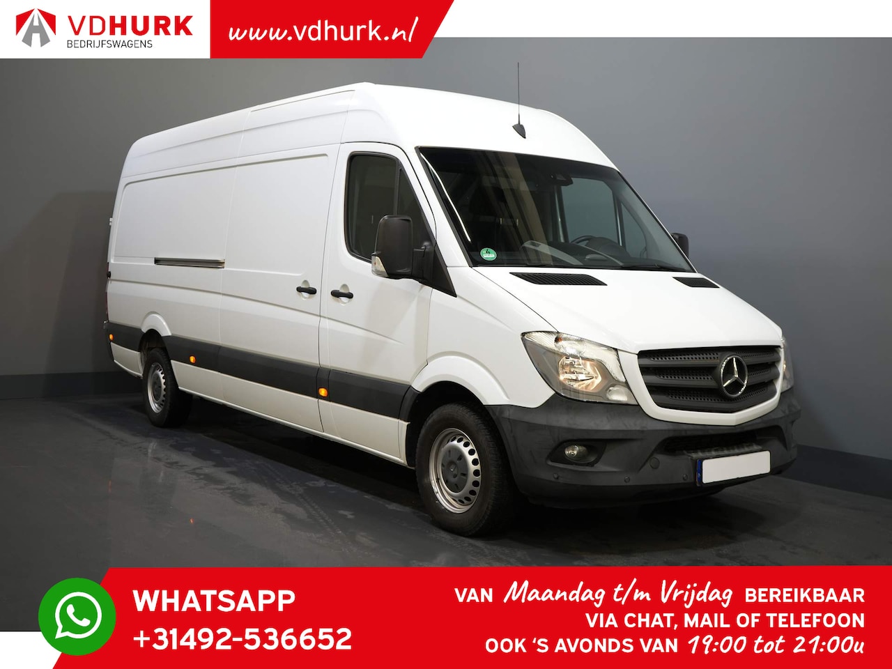 Mercedes-Benz Sprinter - ~ 319 3.0 V6 L3H2 190 pk Euro6 Tachograaf/ Camera/ Cruise/ Stoelverw./ Navi/ trekhaak - AutoWereld.nl