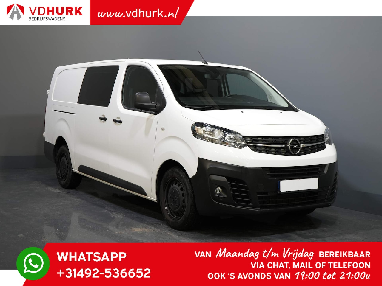 Opel Vivaro - 2.0 CDTI 125 pk Aut. DC Dubbel Cabine 6 Pers./ Carplay/ Cruise/ PDC/ Navi/ Camera/ Airco/ - AutoWereld.nl