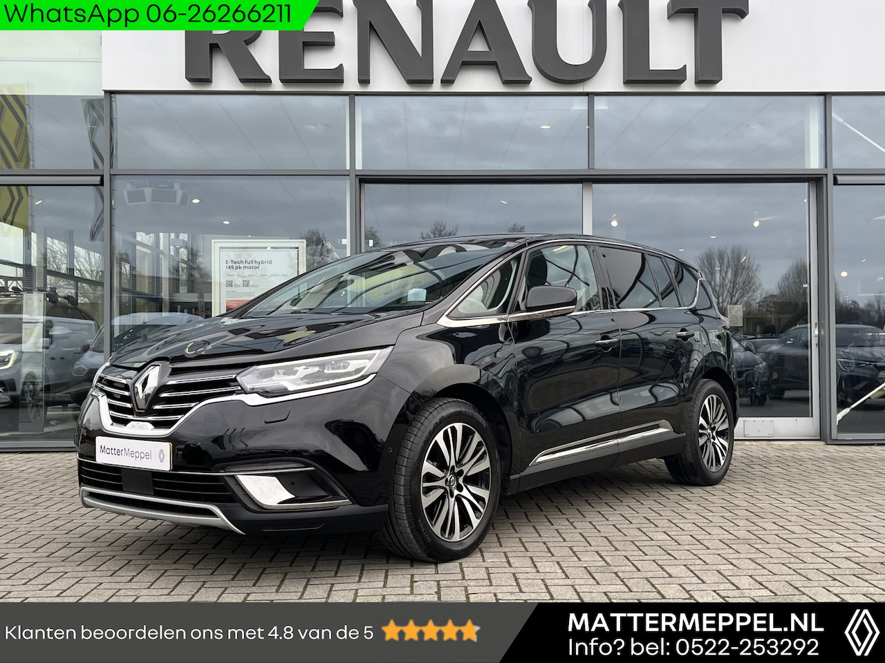 Renault Espace - TCe 225 Initiale Paris Automaat | Leer | Afneembare Trekhaak | Adaptieve Cruise Control | - AutoWereld.nl