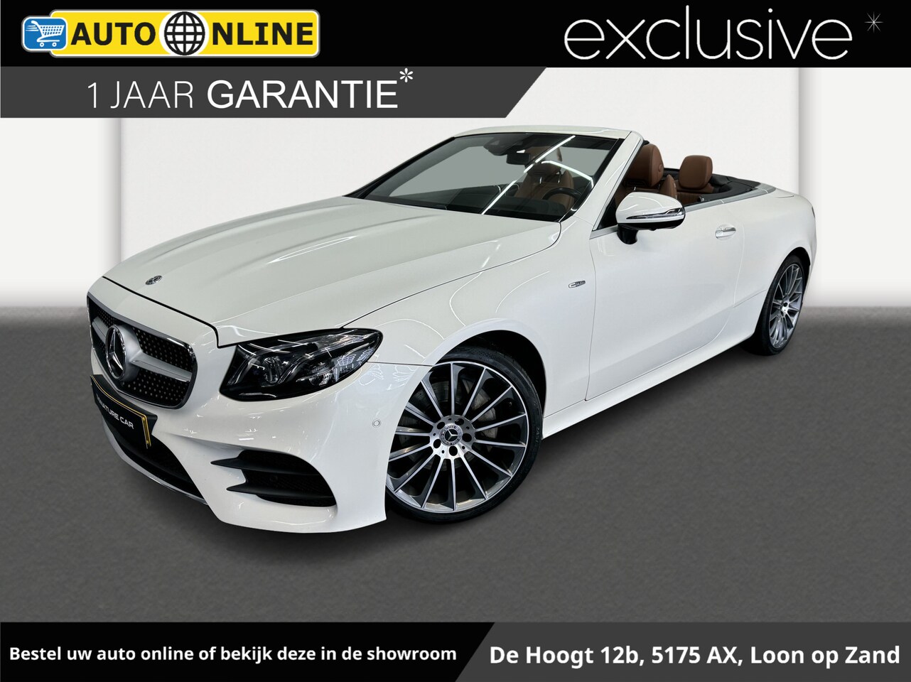 Mercedes-Benz E-klasse Cabrio - 220 d Premium AMG ✅AMG-Line✅STOELVENTILATIE✅Full Digital Dash✅BURMESTER✅WIDE SCREEN✅SFEERV - AutoWereld.nl