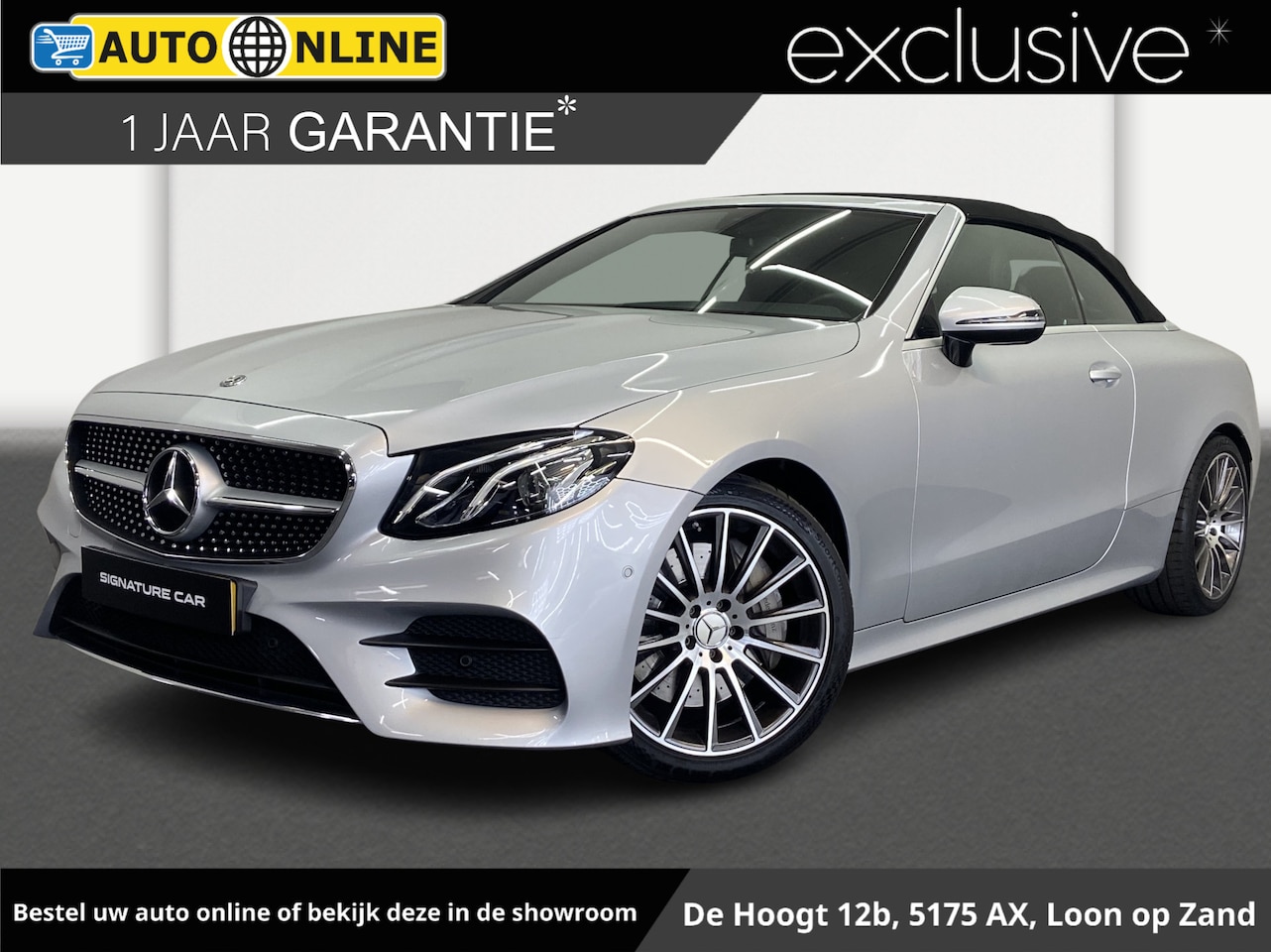 Mercedes-Benz E-klasse Cabrio - 350 Premium Plus✅AMG-Line✅Sfeerverlichting✅Trekhaak✅Stoelverwarming✅Virtual Cockpit✅Nekver - AutoWereld.nl