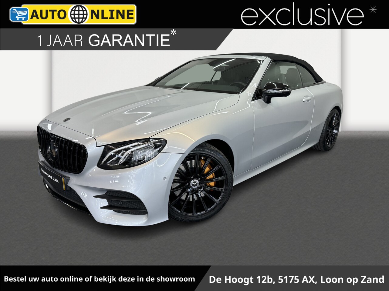 Mercedes-Benz E-klasse Cabrio - 350 Premium Plus✅AMG-Line✅Sfeerverlichting✅Trekhaak✅Stoelverwarming✅Virtual Cockpit✅Nekver - AutoWereld.nl