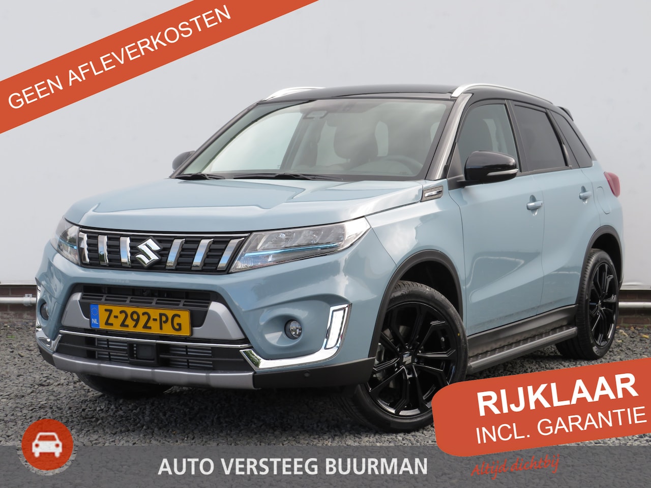 Suzuki Vitara - 1.4 Boosterjet Style Smart Hybrid met Dakspoiler, 18 Inch LM velgen, Treeplanken, Trekhaak - AutoWereld.nl