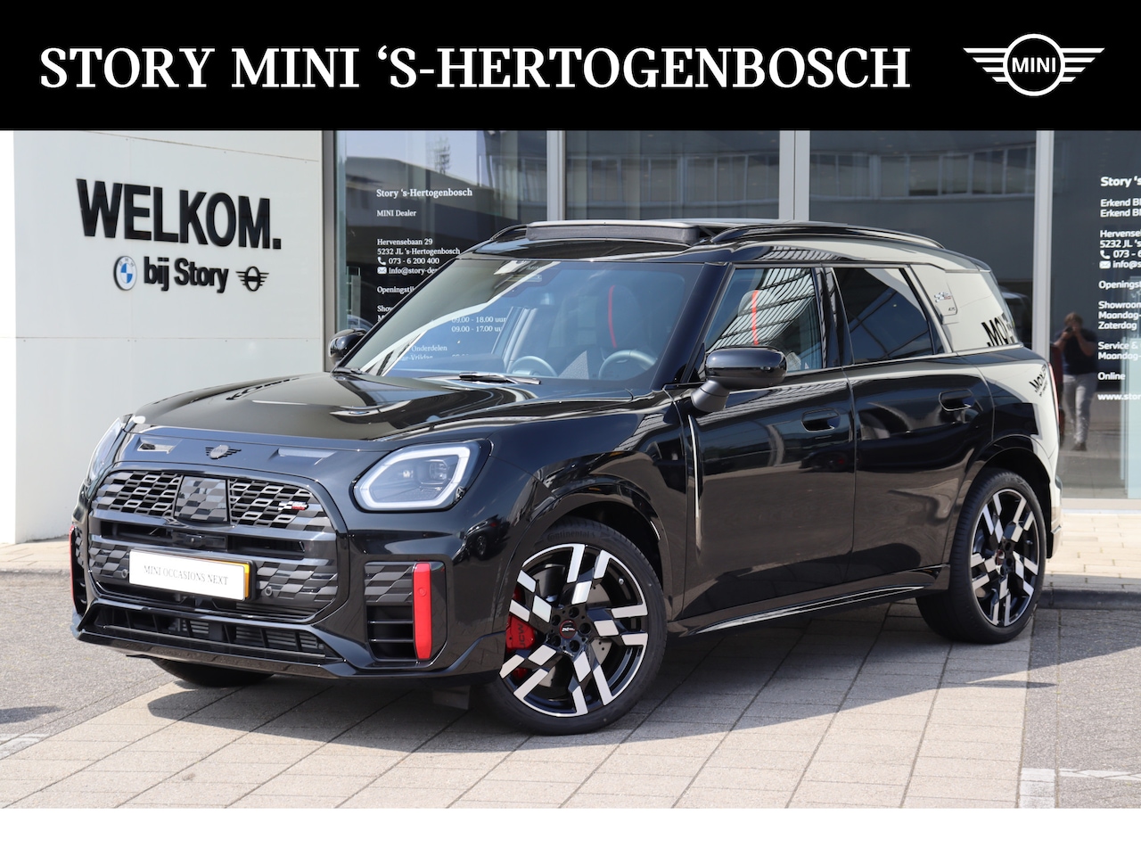 MINI Countryman - JCW ALL4 Automaat / Panoramadak / Stoelverwarming / LED / Harman Kardon / Head-Up / Adapti - AutoWereld.nl