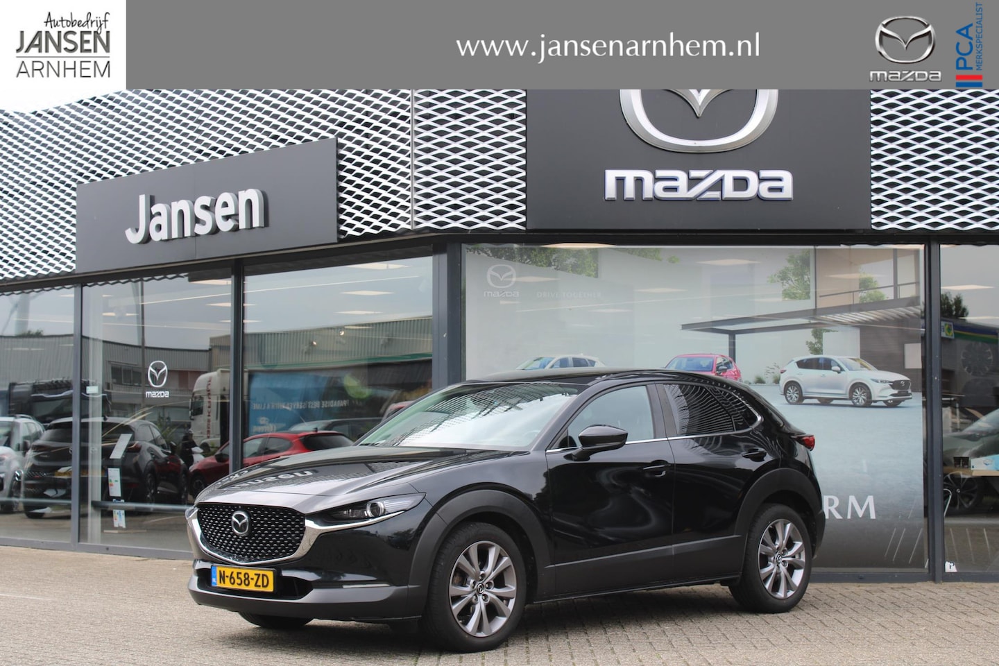 Mazda CX-30 - 2.0 AWD e-SkyActiv G122 M Hybrid Luxury , Navi, Leder, I-Activesense Pakket, 360 Camera, A - AutoWereld.nl