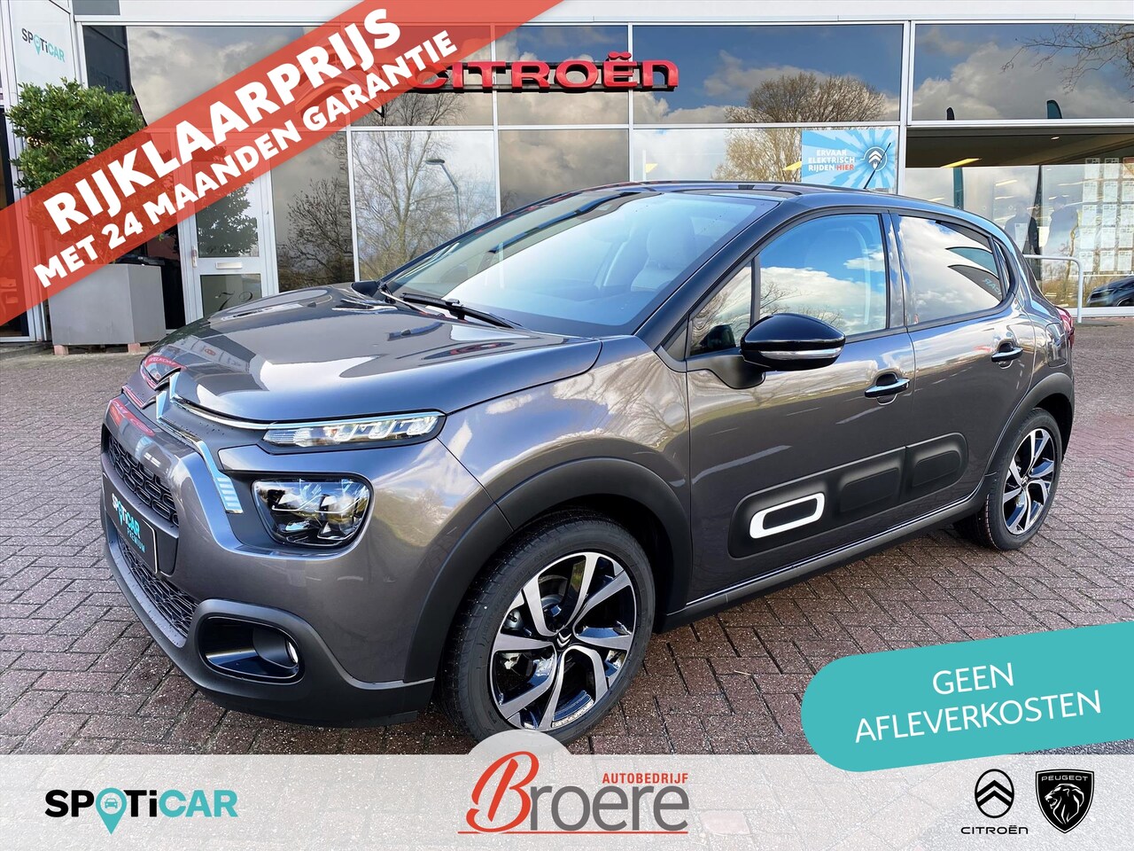 Citroën C3 - 1.2 83pk Max | 17 inch velgen, stoelverwarming, pack techno nav, comfort seats, keyless, d - AutoWereld.nl