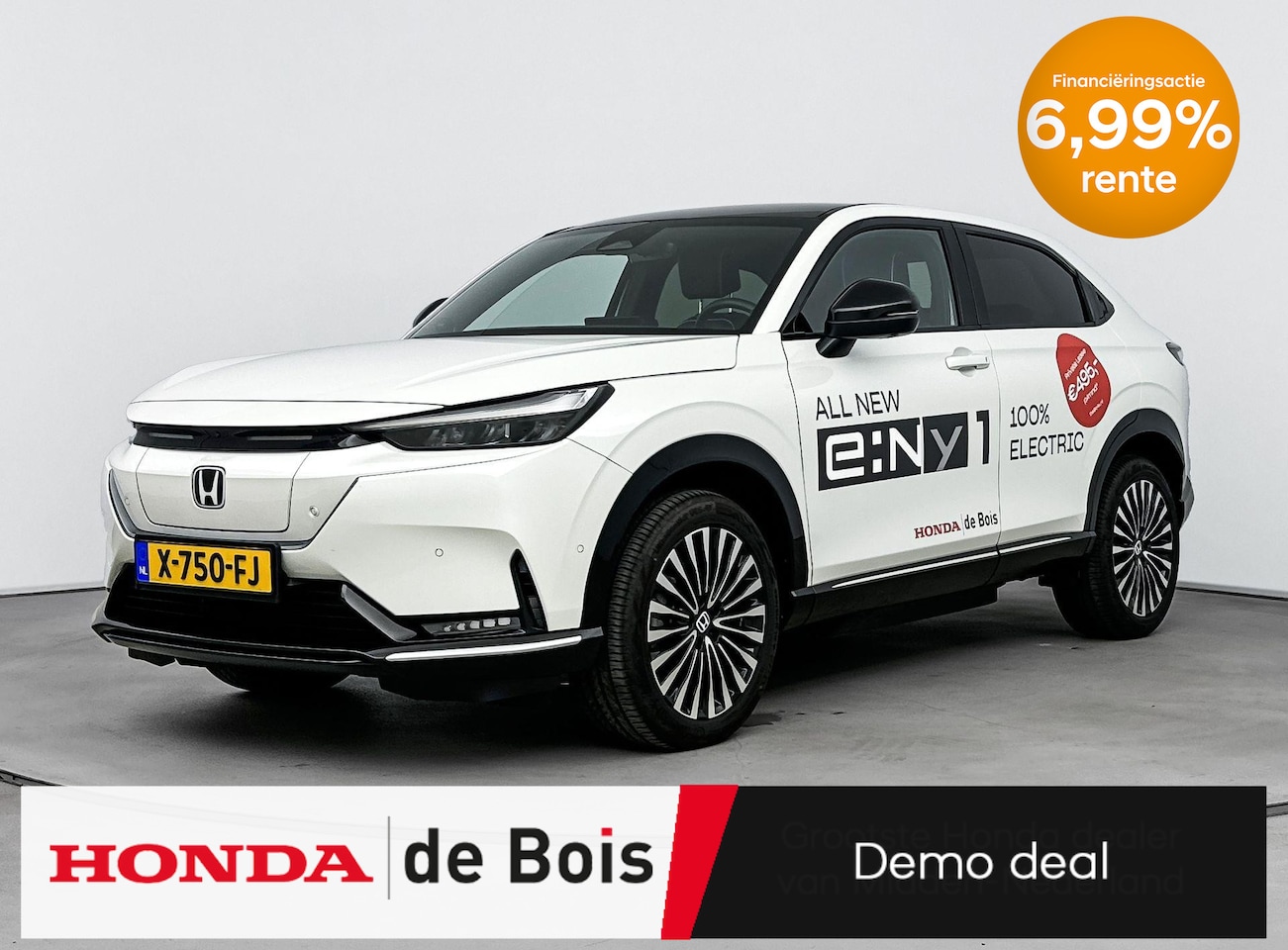 Honda e:Ny1 - Advance 69 kWh | Demo Deal! | 100% Electric | Panoramisch dak | Elektrische kofferklep | L - AutoWereld.nl