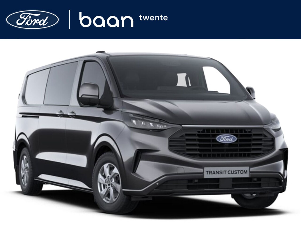 Ford Transit Custom - 320 2.0 TDCI L2H1 Limited Dubbel Cabine 136 PK AUT. | 2x Schuifdeur | Groot scherm | Apple - AutoWereld.nl