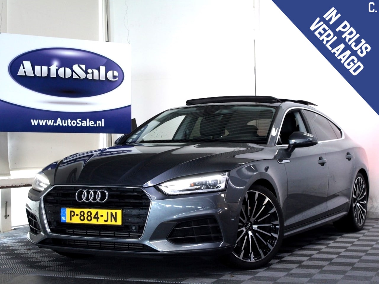 Audi A5 Sportback - 40 TFSI 190pk Design PL. Plus B&O PANO HUD LEDER STOELVW KEYLS '19 - AutoWereld.nl