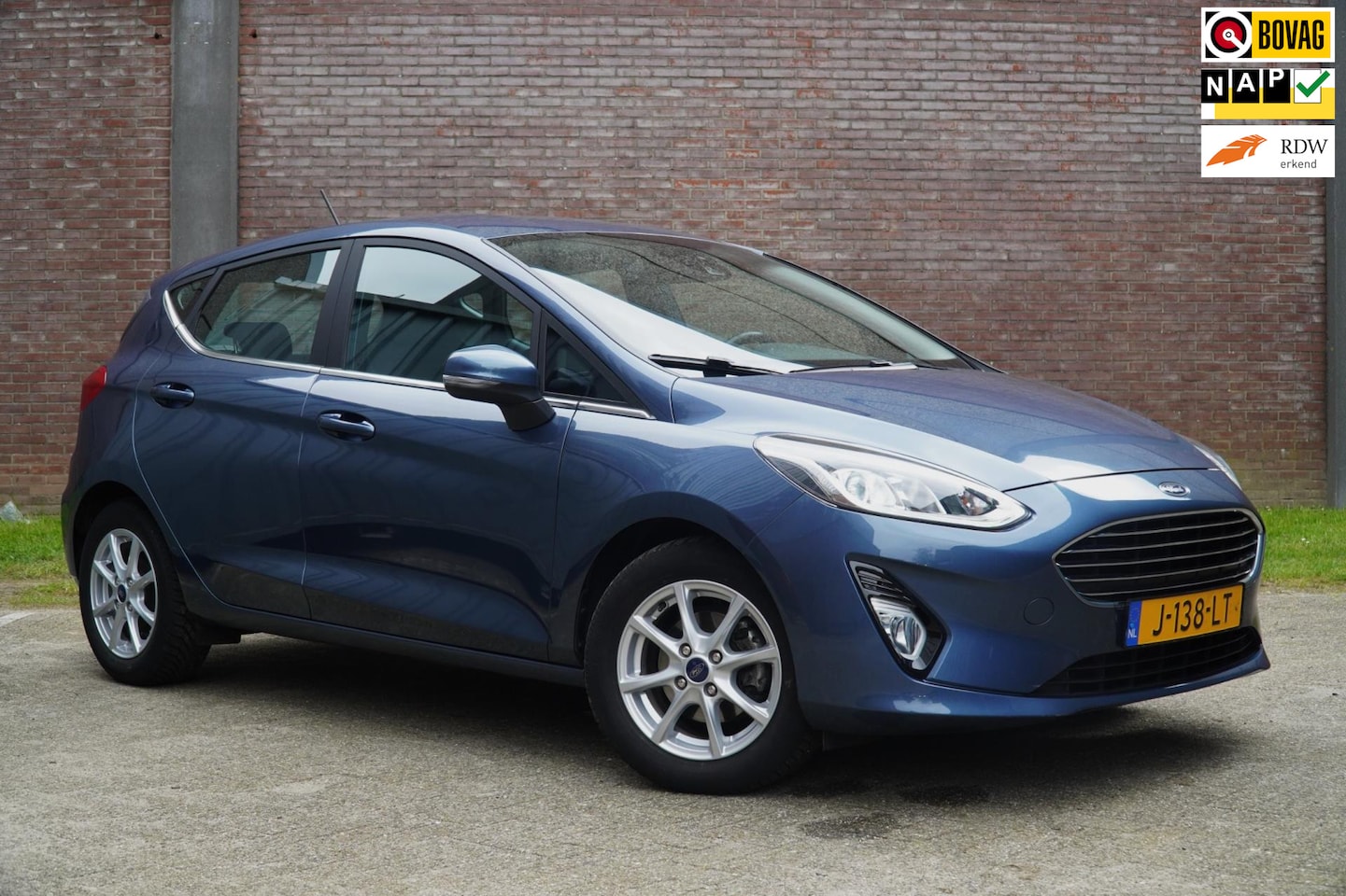 Ford Fiesta - 1.0 EcoBoost Hybrid Titanium 1.0 EcoBoost Hybrid 125PK Titanium, Navigatie, Climat-en Cruise control, V.ruitverwarming - AutoWereld.nl