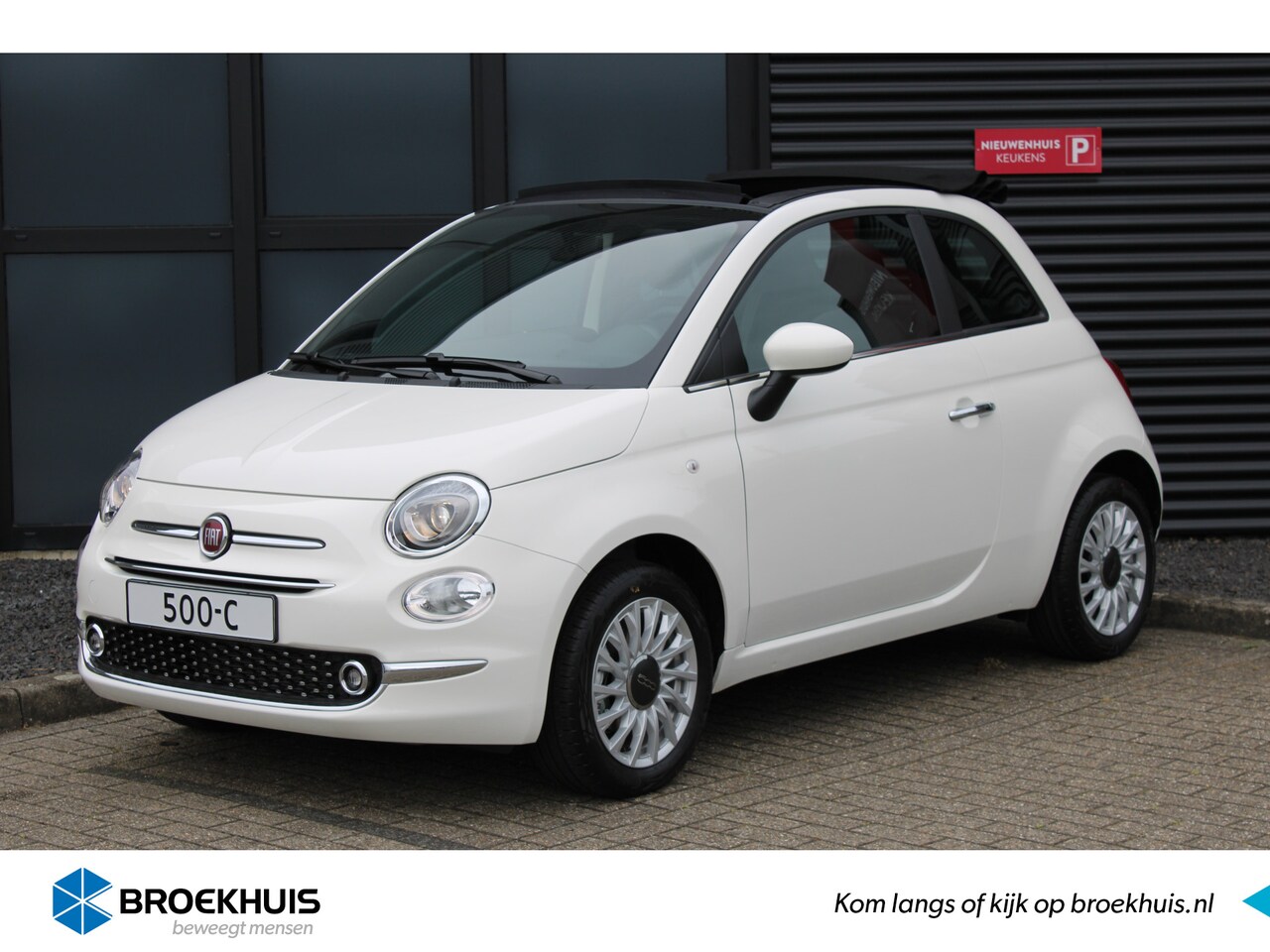 Fiat 500 - Cabrio 1.0 Hybrid Dolcevita / Open dak / Cruise Control / Airco / Carplay / DAB / 15'' LMV - AutoWereld.nl