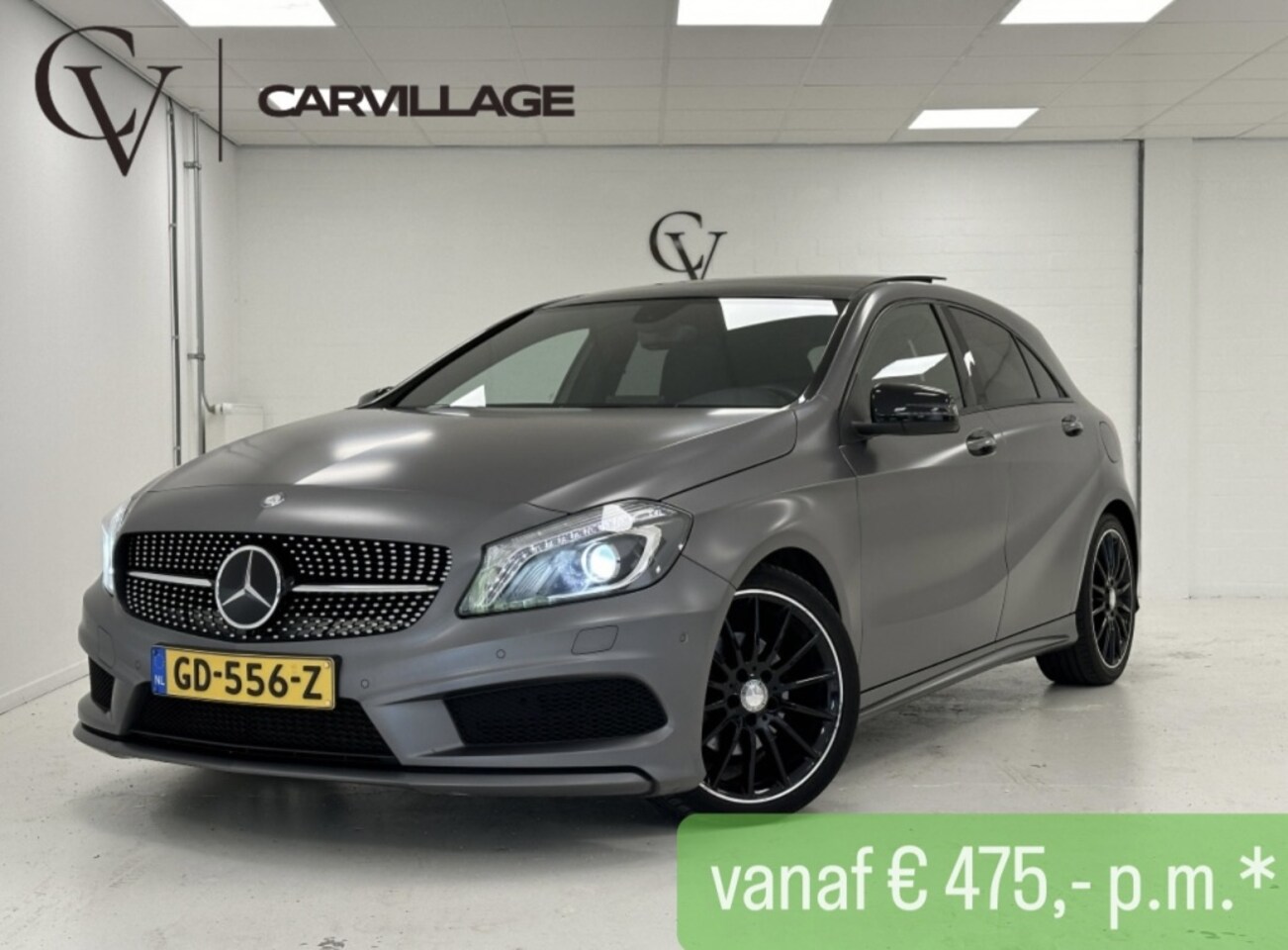 Mercedes-Benz A-klasse - 180 AMG Line Night | Magno Grey | Panoramadak | ORG. NL | - AutoWereld.nl