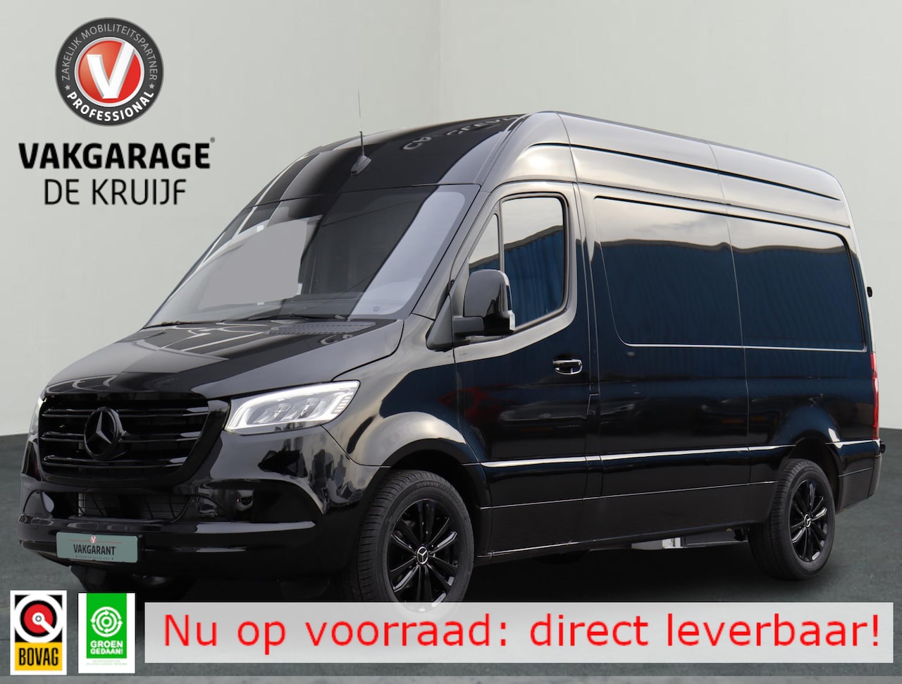 Mercedes-Benz Sprinter - 319 1.9 CDI L2H2 RWD LED,Geveerde Comfort Stoel Camera 10''Mbux Black edition!! - AutoWereld.nl