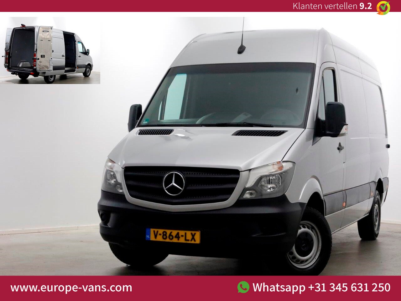 Mercedes-Benz Sprinter - 314 CDI 143pk E6 L2H2 7G Automaat Airco/Camera Trekhaak 3500kg 03-2018 - AutoWereld.nl