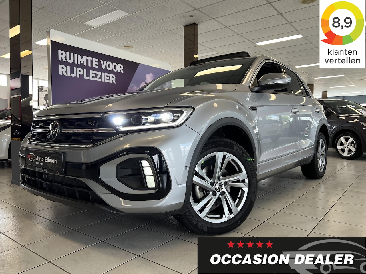 Volkswagen T-Roc - 1.5 TSI R-LINE DSG *PANO*CAM*ACC*NAVI*APP*KEYL* - AutoWereld.nl