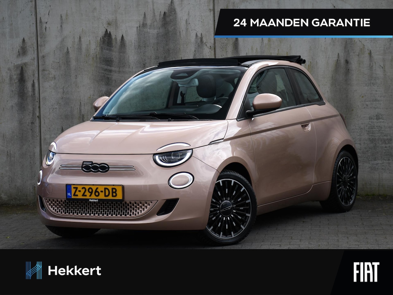 Fiat 500e - Cabrio Icon 42kwh 118pk Automaat 17''LM | DAB | KEYLESS | APPLE-CARPLAY | CAMERA | STOELVE - AutoWereld.nl