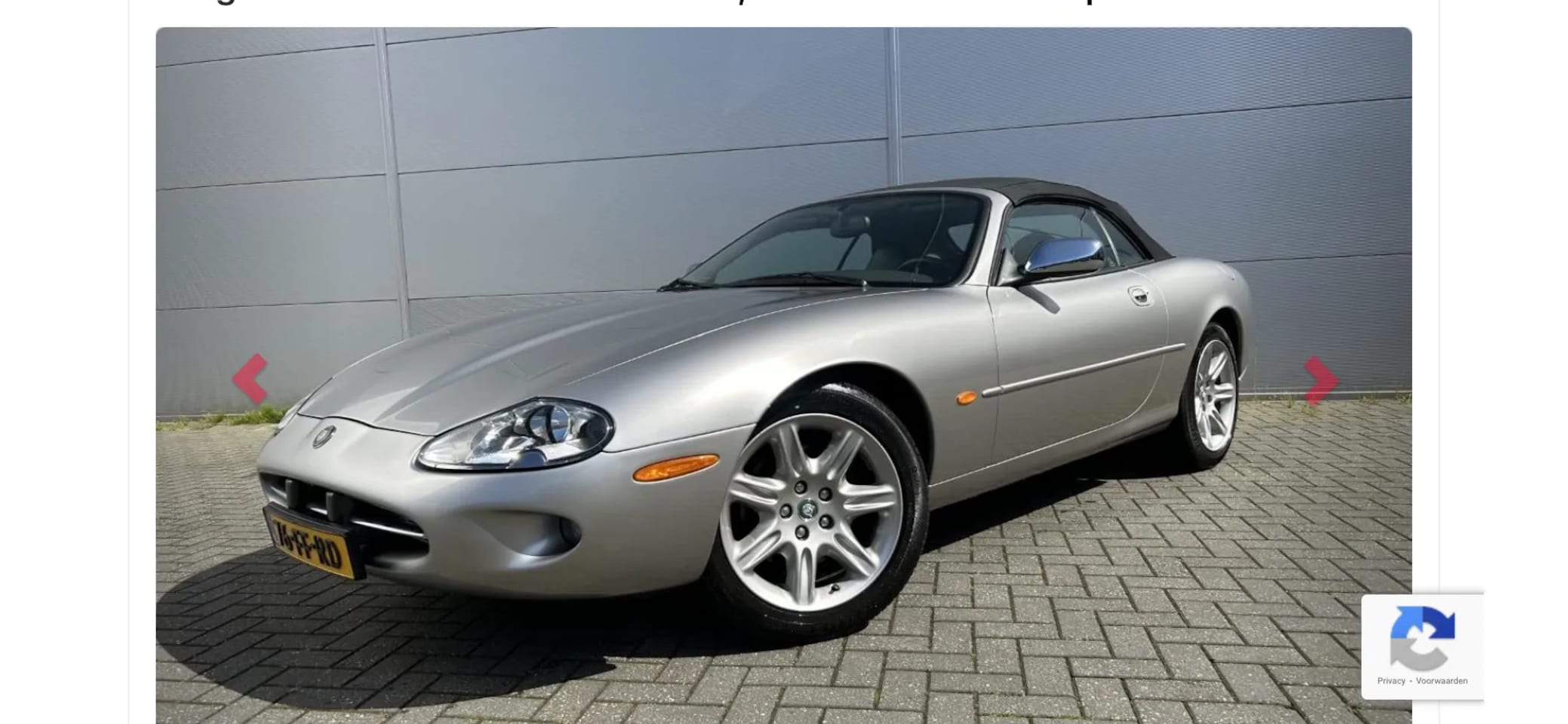 Jaguar XK8 - 4.0 V8 Convertible 4.0 V8 Convertible - AutoWereld.nl