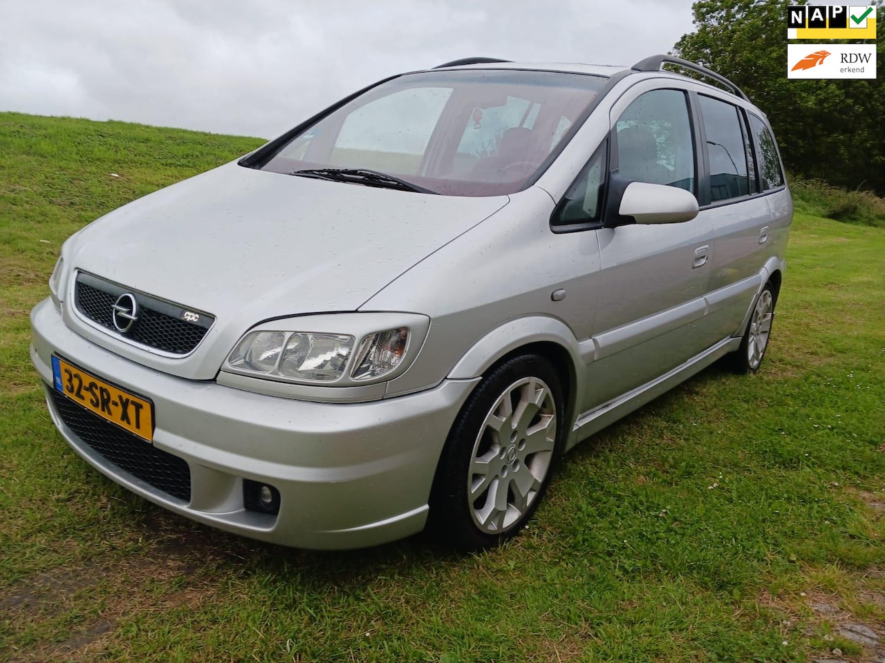 Opel Zafira - 2.0i 16V OPC Airco 7 persoons cruise control trekhaak groot scherm rijdt perfect - AutoWereld.nl