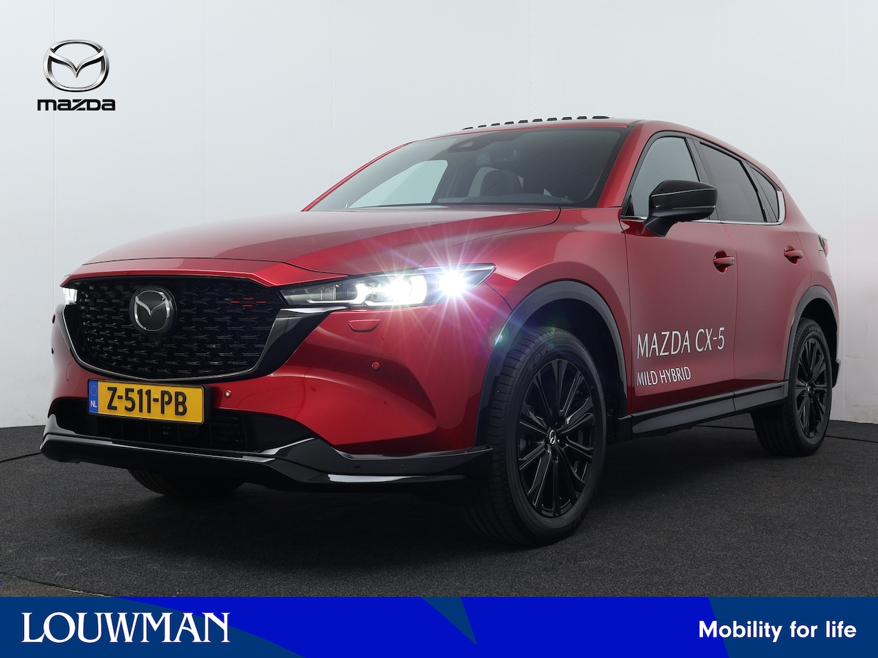 Mazda CX-5 - 2.0 e-SkyActiv-G M Hybrid 165 Homura Aero Pakket | Black Comfort Pakket | Sunroof - AutoWereld.nl