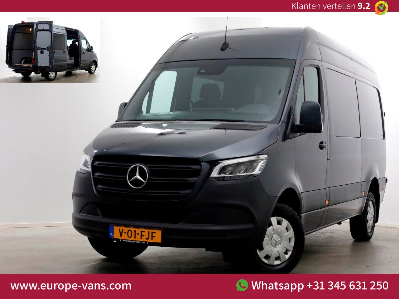 Mercedes-Benz Sprinter - 319 CDI 3.0 V6 L2H2 L2H2 7G Automaat D.C. LED/Distronic/360°Camera Trekhaak 3500kg 04-2020 - AutoWereld.nl