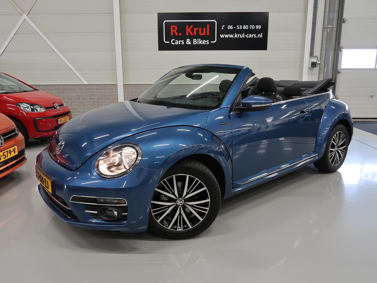 Volkswagen Beetle Cabriolet - 1.2 TSI Allstar Camera Navi Airco-ecc Sportvelgen Cruise control PDC Boekjes Mistlampen St - AutoWereld.nl