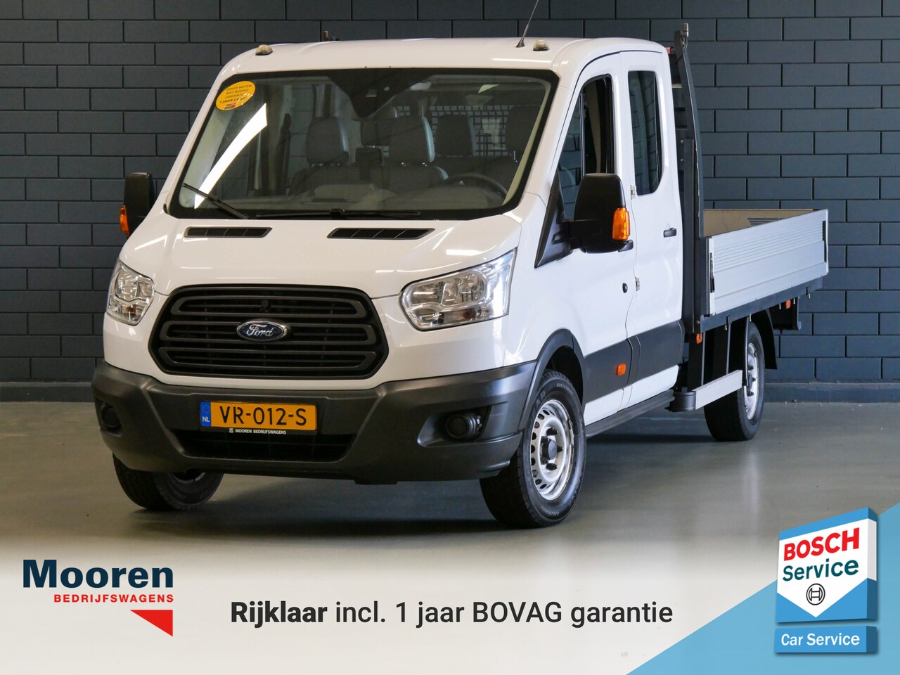 Ford Transit - 350 2.2 TDCI 126PK L4H1 Dubbele Cabine Open Laadbak | TREKHAAK | OPEN LAADBAK - AutoWereld.nl