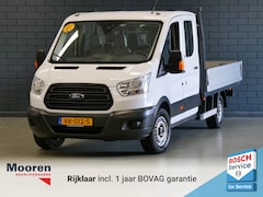 Ford Transit - 350 2.2 TDCI 126PK L4H1 Dubbele Cabine Open Laadbak | TREKHAAK | OPEN LAADBAK