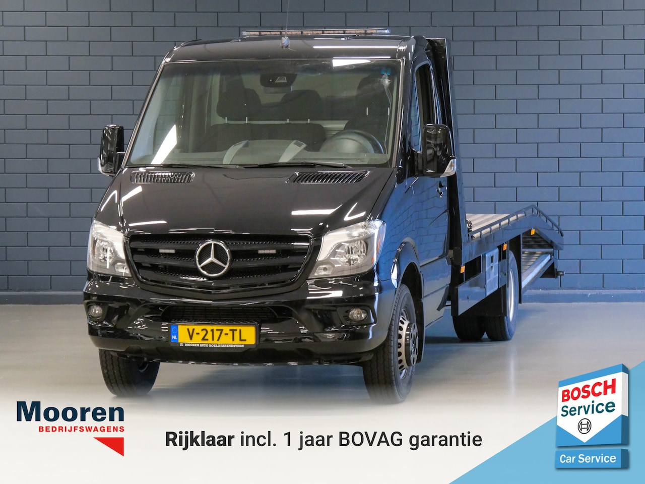 Mercedes-Benz Sprinter - 519 3.0 V6 190PK Automaat Oprijwagen / autotransporter | ZWAAILAMP | TREKHAAK | ELEKTRISCH - AutoWereld.nl