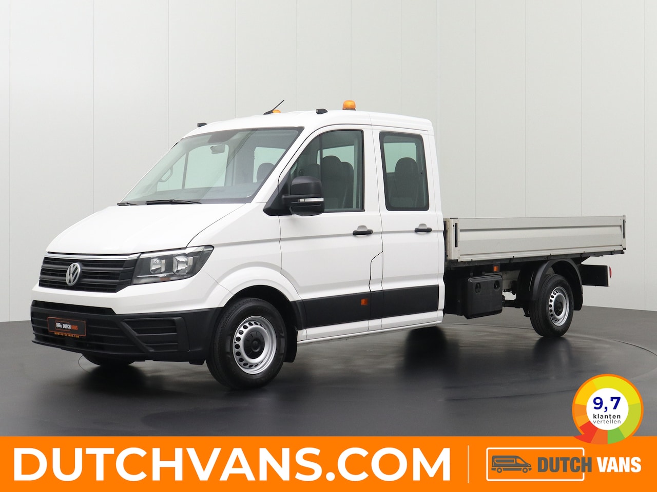 Volkswagen Crafter - 2.0TDI 177PK Open Laadbak Dubbele Cabine | Navigatie | Airco | Trekhaak 3000Kg - AutoWereld.nl