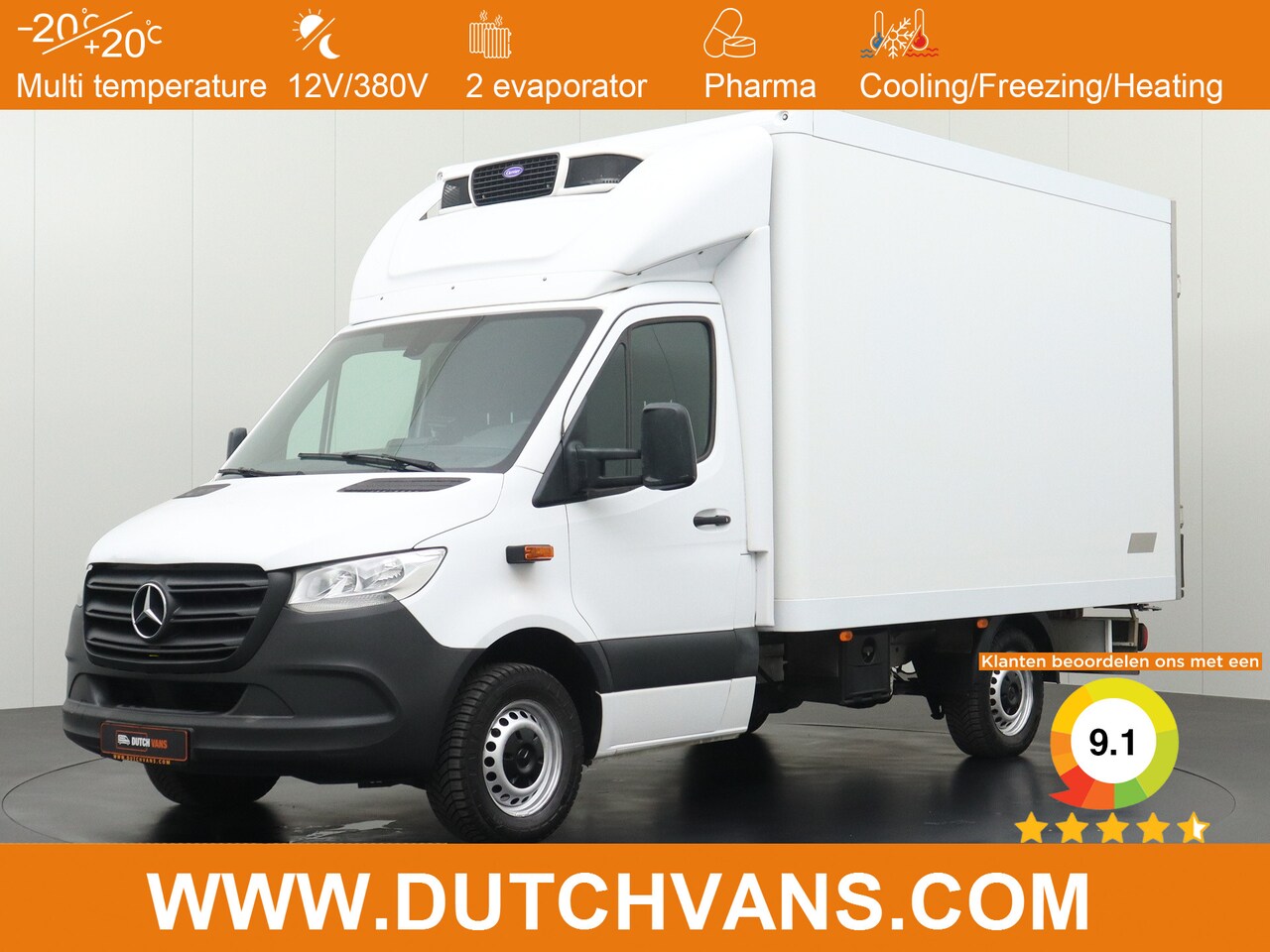 Mercedes-Benz Sprinter - 316CDI Koel/Vries Bakwagen 12|220V | Navigatie | Airco | Cruise - AutoWereld.nl