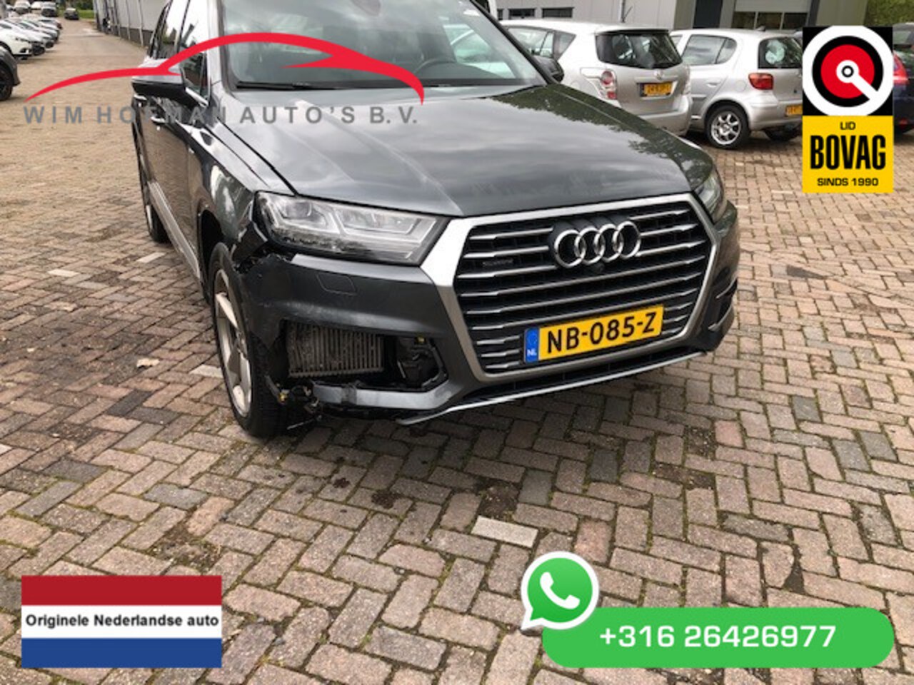 Audi Q7 - 3.0 TDI e-tron quattro S-Line Sport Pano EL Trekh+aKlep Vol Leder 360ºCamera Luchtvering - AutoWereld.nl